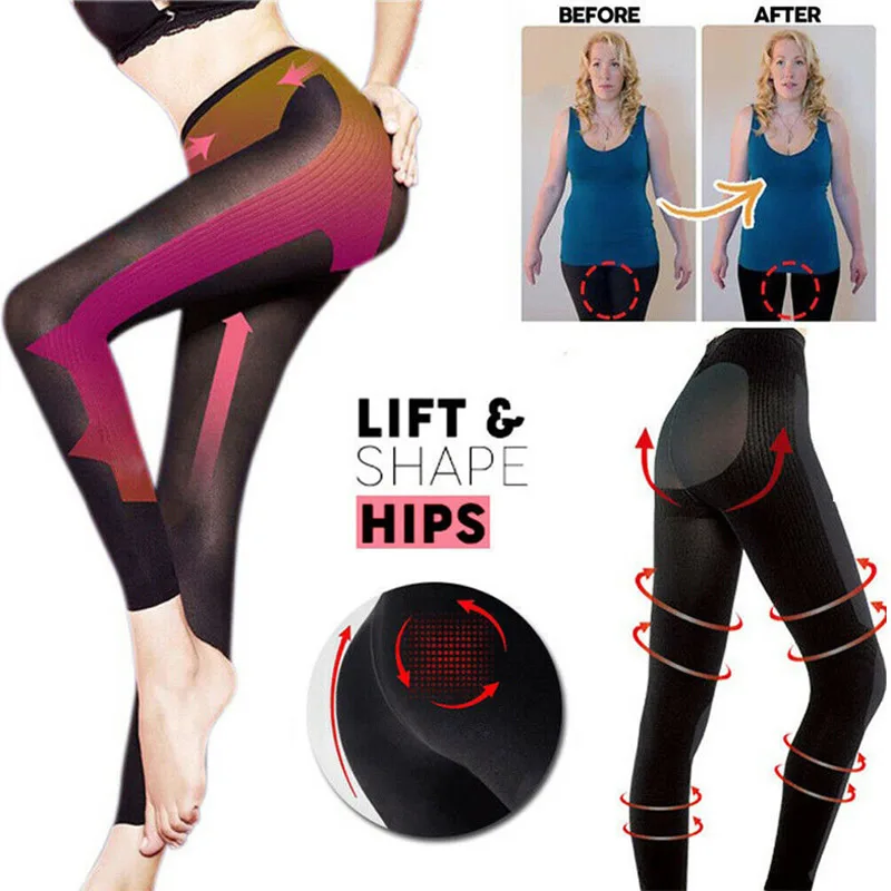 Для женщин спальный Красота шейпер для ног гетры визуально уменьшающие ногу Хип