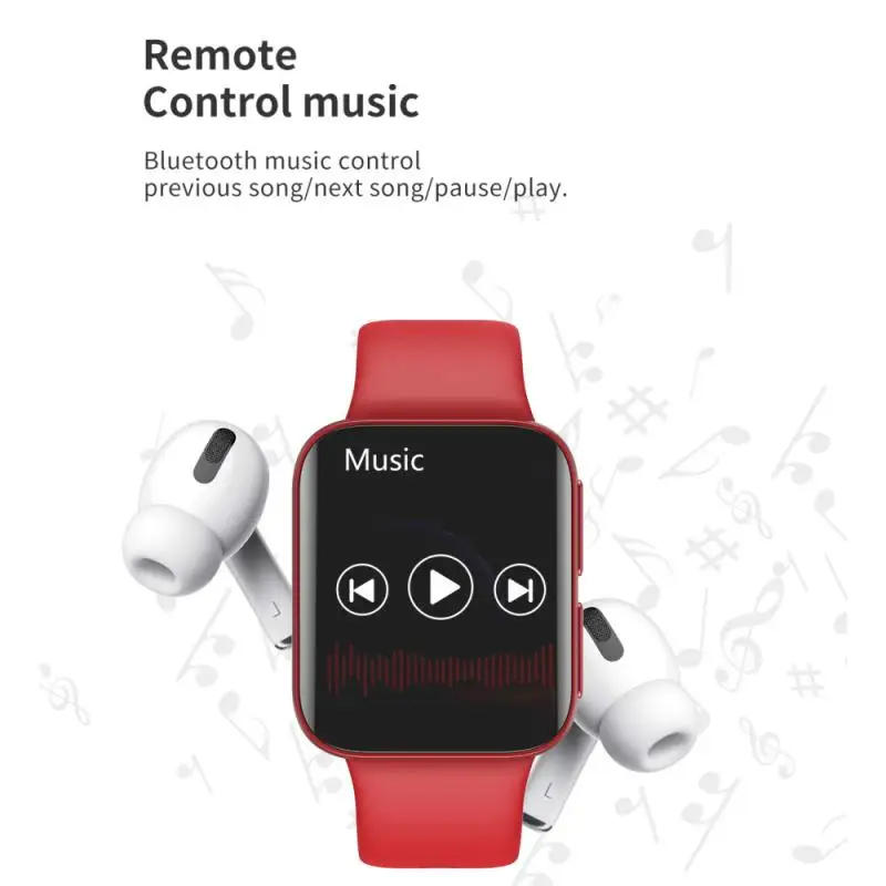 

2021 Smart Watch Waterproof Fitness Sport Watch Heart Rate Tracker Call/Message Reminder Bluetooth Smartwatch For Android New