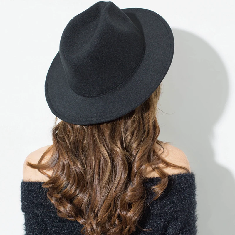 Новая модная шерстяная шляпа ZLD для мужчин и женщин фетровая с широкими