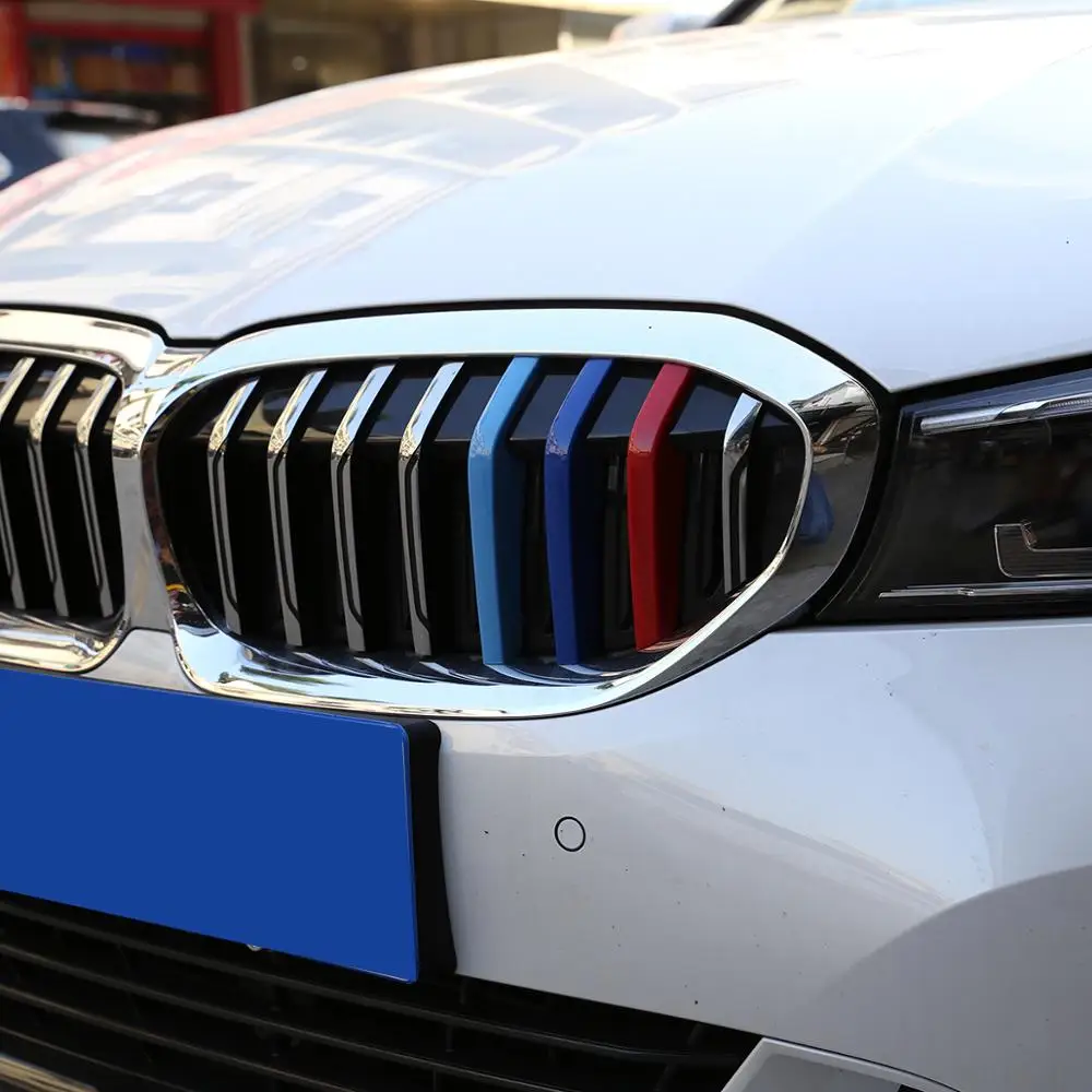 3 шт. декоративные полоски для переднего гриля BMW G20 серии 2019 2020 года | Автомобили и