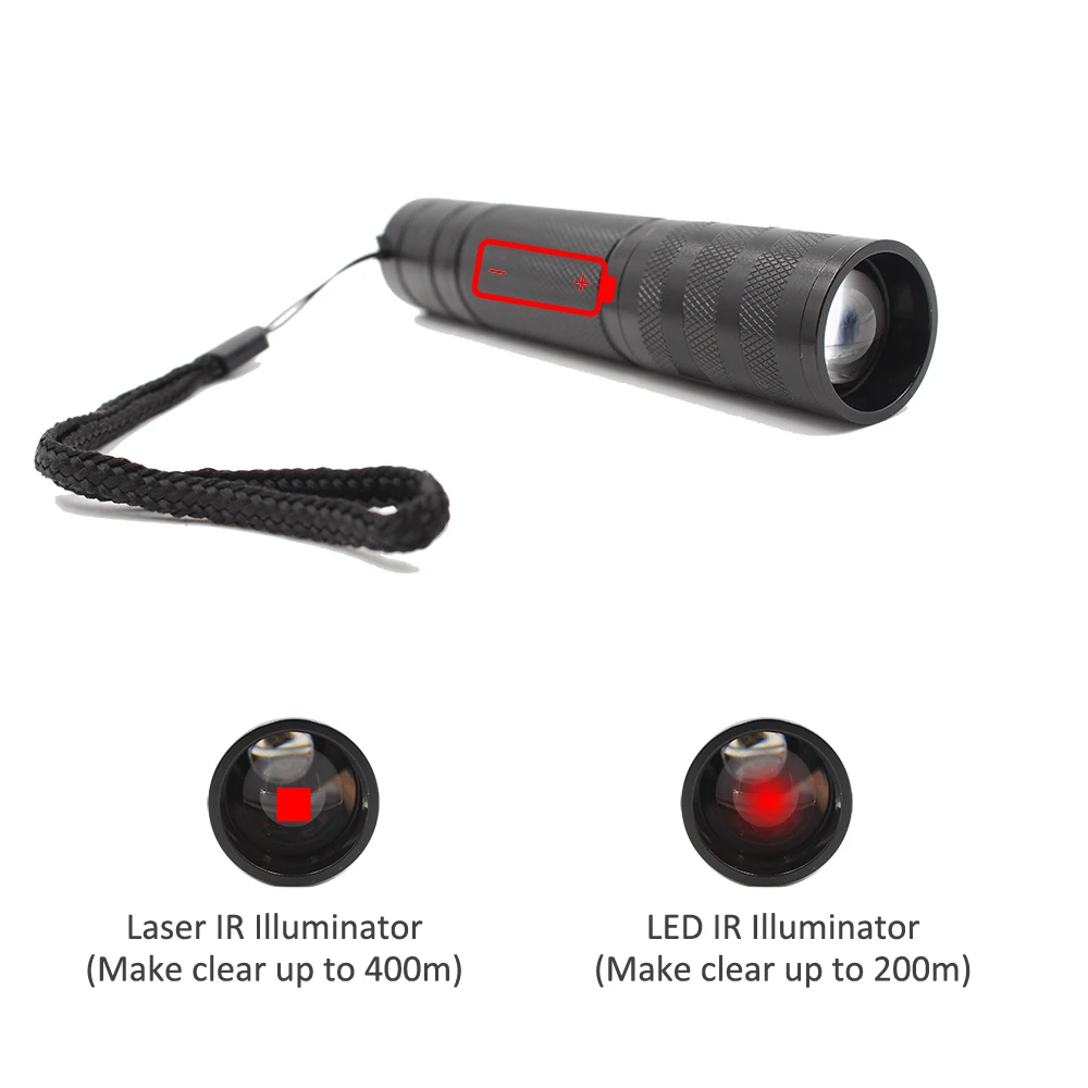 Инфракрасная Светодиодная лампа 200 нм с функцией ночного видения 400 м