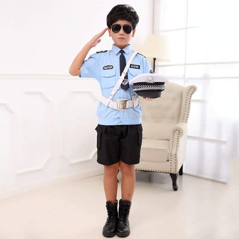 Костюм на Хэллоуин для детей униформа полицейской службы дорожной полиции