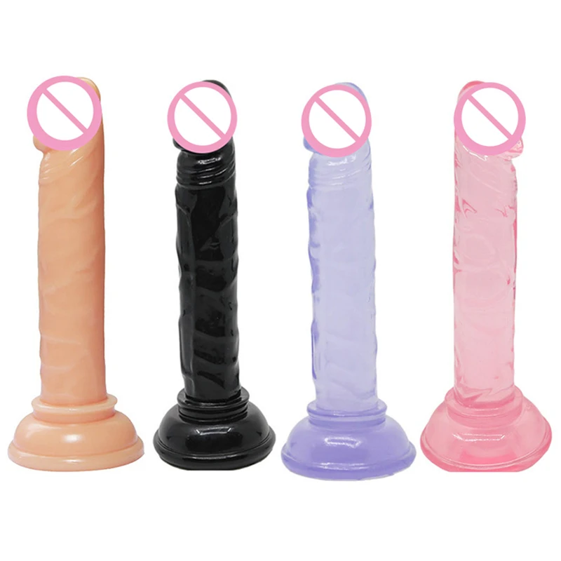Эротические из мягкого прозрачного пластика с сильной присоской реалистичный