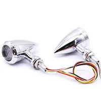 2pcs motorcycle led two color turn signal light flexible indicator flashers pointer 12v 1 2w for cafe racer modified accessories