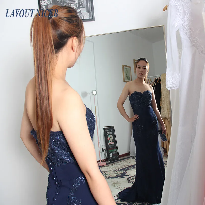 WY32 сексуальный роскошный Vestidos de fiesta largos elegantes de gala обычай Русалка бисерное вечернее платье для женщин