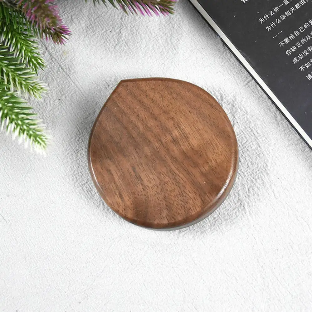 Старинное китайское ореховое дерево портативное зеркало для путешествий на