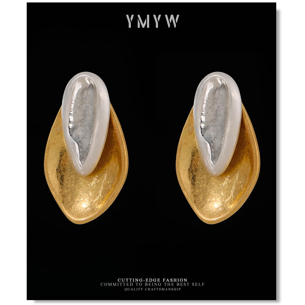 Винтажные серьги YMYW из цинкового сплава Золотая шпилька 2019 простые модные