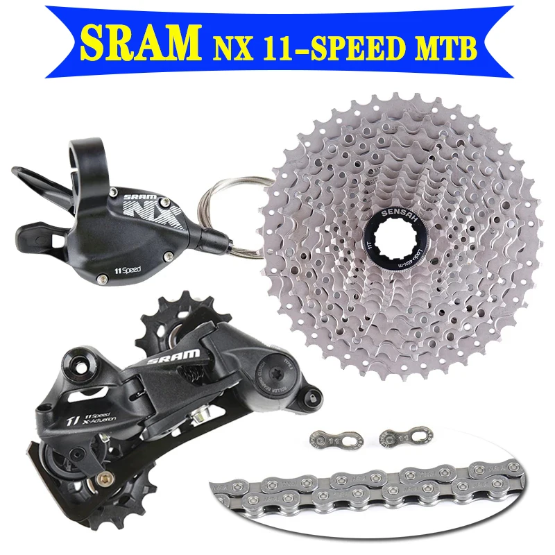

SRAM NX 1x11 11S скоростной велосипедный групповой набор MTB велосипедный комплект переключатель передач рычаг и задний переключатель, кассета и ц...