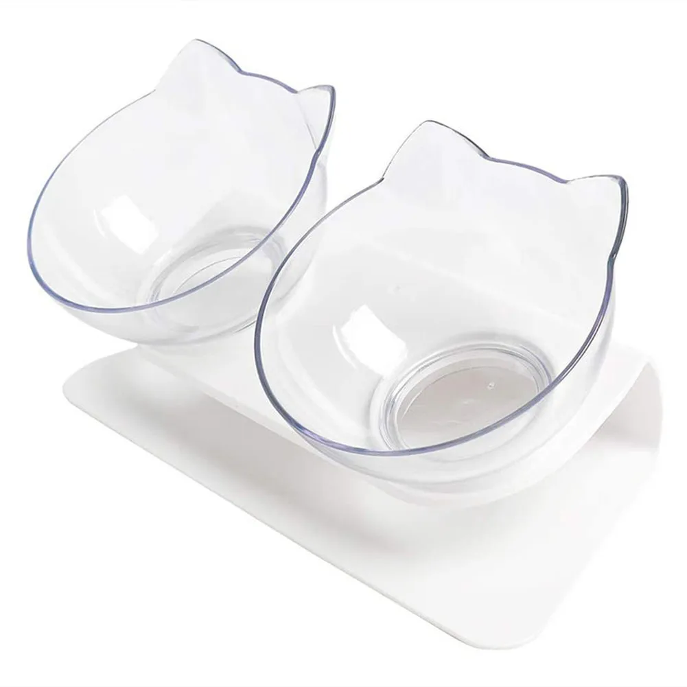 Прозрачная Нескользящая миска для кошек и собак|Принадлежности кормления поения