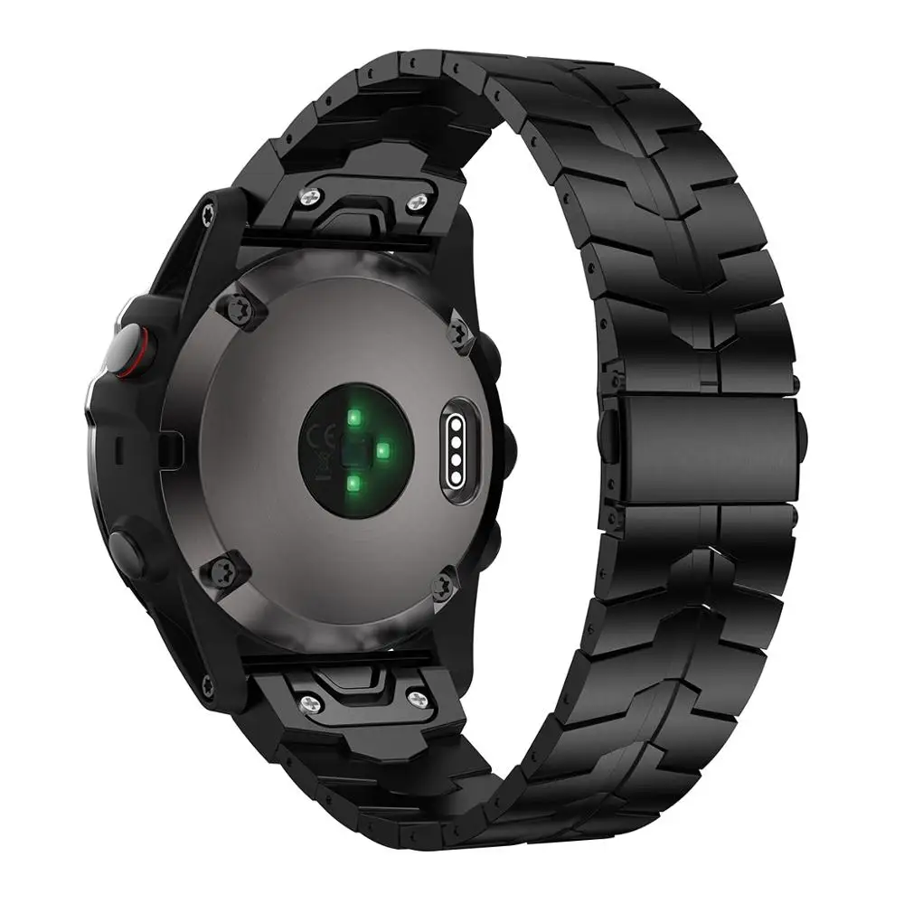 GORPIN Fenix 6 ремешок 22 мм титановый металлический Быстросохнущий для часов Garmin 5 Plus