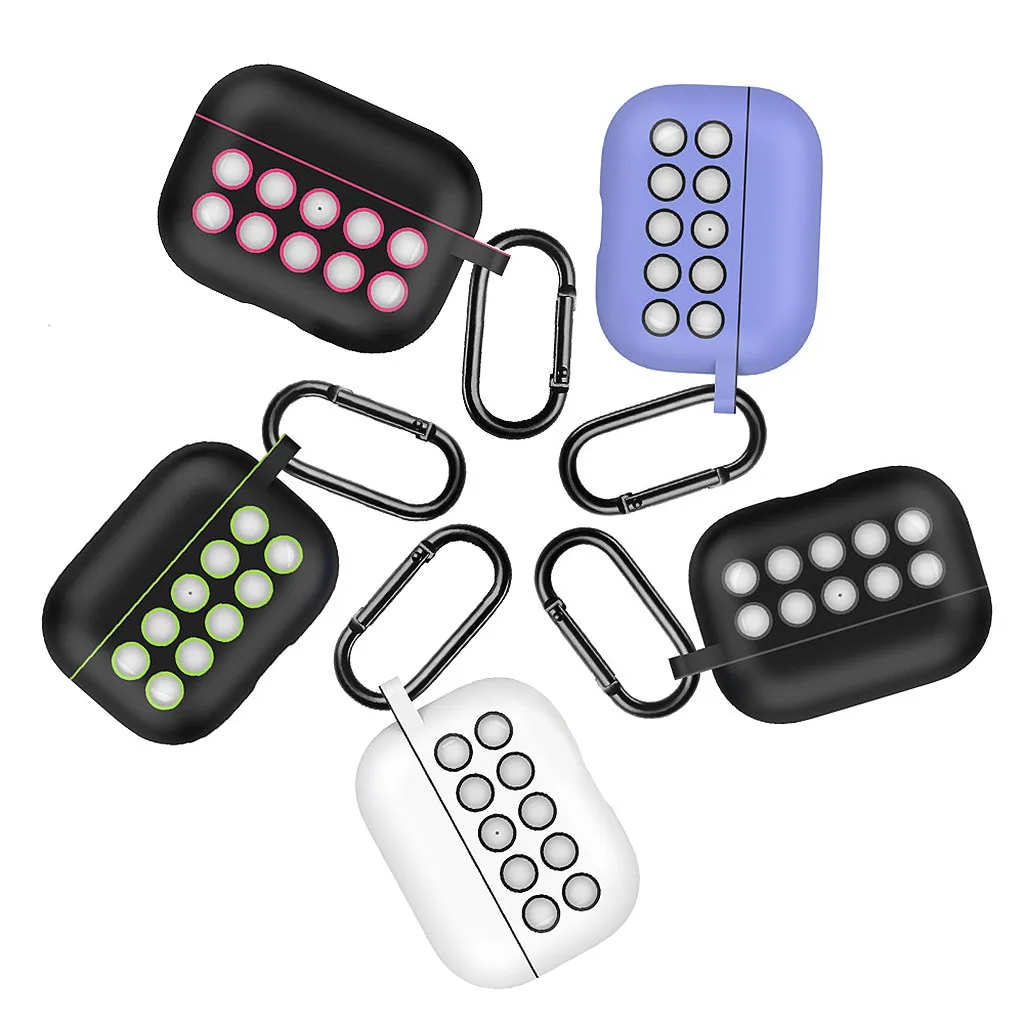 Беспроводной зарядный чехол для AirPods Pro 2019 силиконовый защитный с кольцом