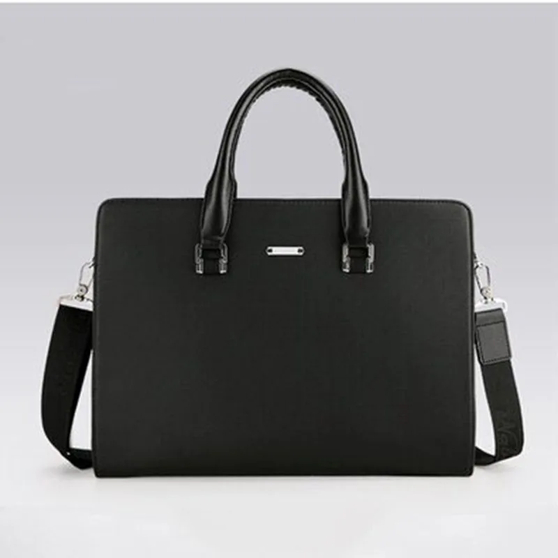 

Fashion Classic Men's Handbag, Large-Capacity Stitching PU Leather Business Bag Can Be Customized JT450030