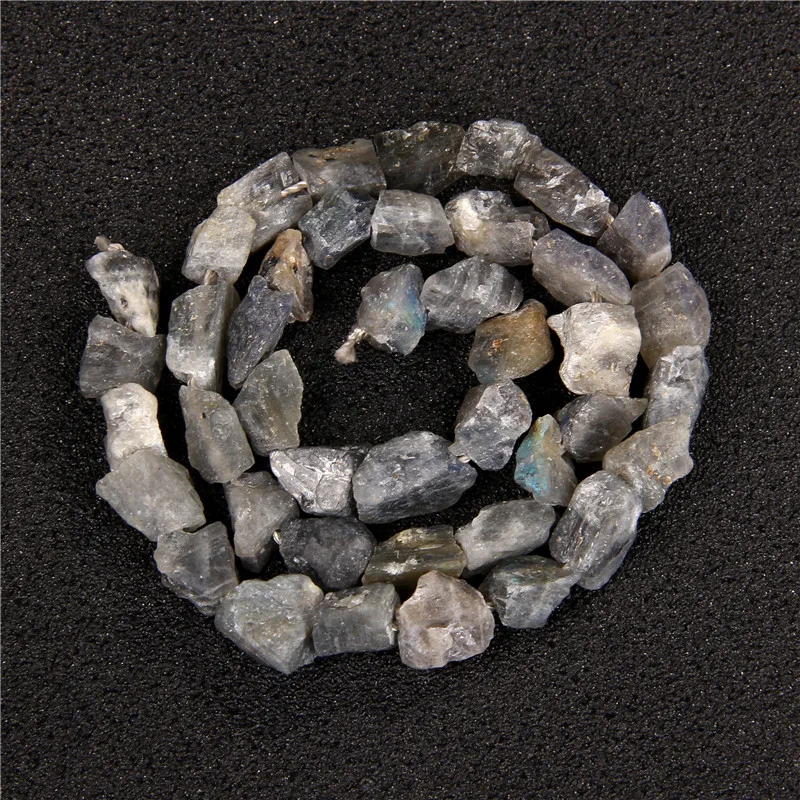 

7-11MM Irregular Original Stone Beads Raw Natural Labradorite Nugget Beads Rough Minerals Loose Beads for DIY Jewelry Making