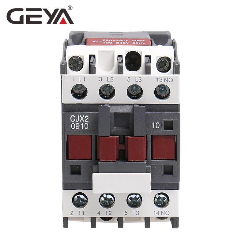 GEYA CJX2-0910 din-рейка магнитный контактор 220V или 380VAC контактор 3 фазы LC1D-09 электрический контактор Telemecanique