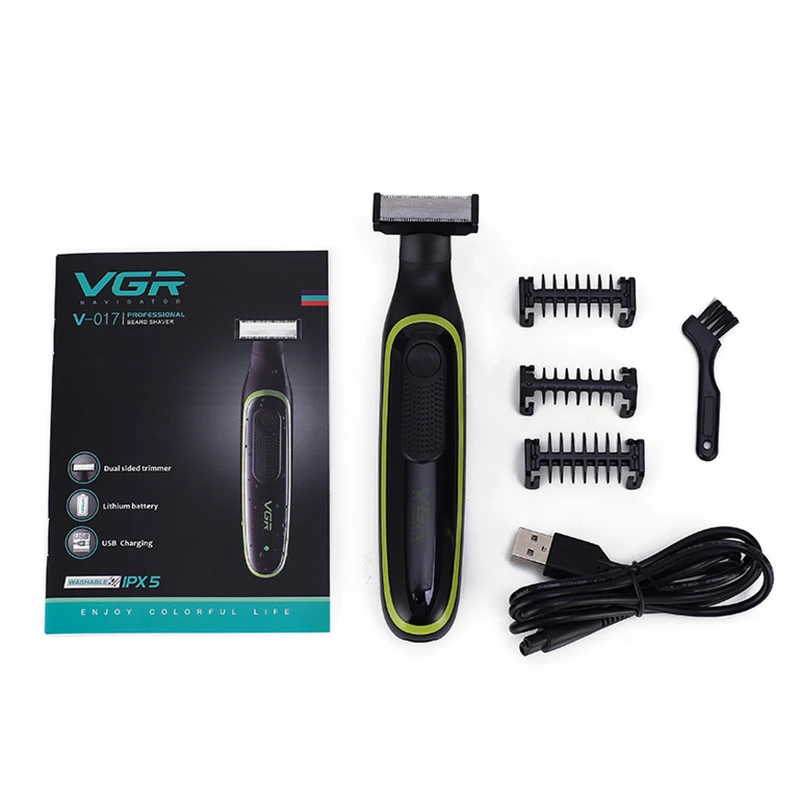 Vgr V-017 электробритва Usb портотивная Зарядка для бритвы маленький T Нож Мужской и
