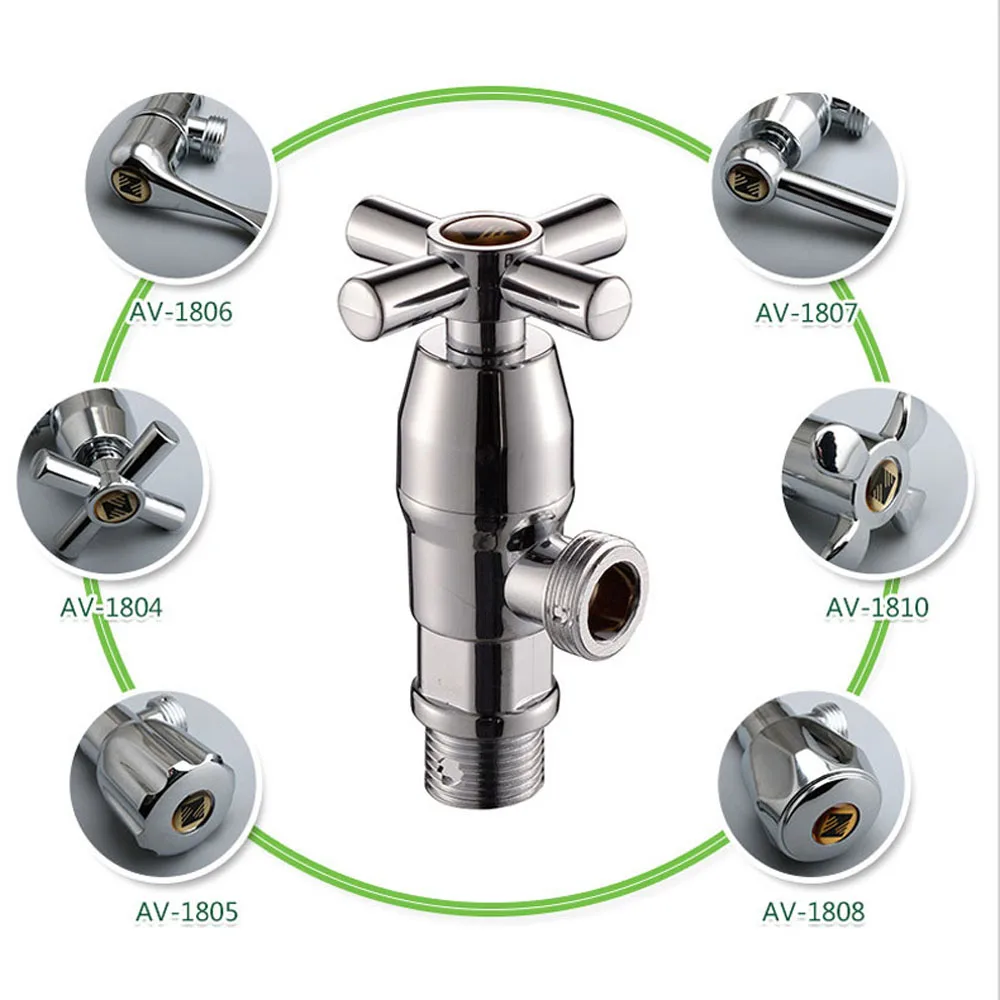 1 шт. гальванический ABS пластиковый угловой клапан шестиугольный Универсальный