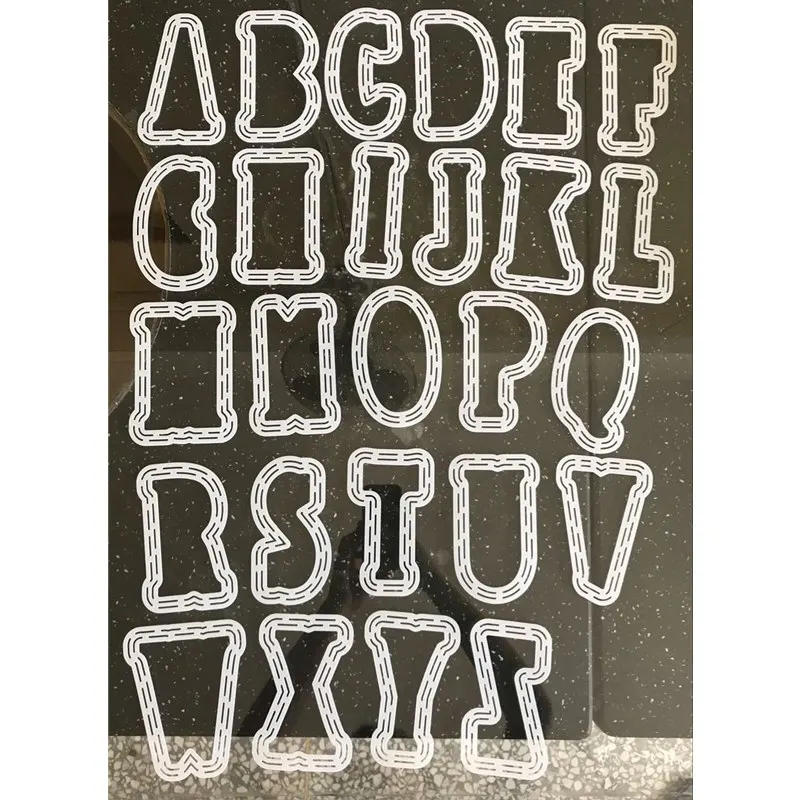 A to Z Single Alphabets Metal Cutting Dies With Plastic Stencils For DIY Scrapbooking Decoration Embossing Die Cuts 2019 New | Дом и сад