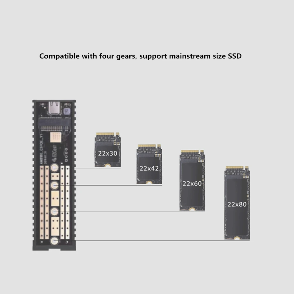M2 SSD жесткий чехол NVME PCIe корпус M.2 к USB Type C 3 1 GEN2 M Key Adapter | Электроника
