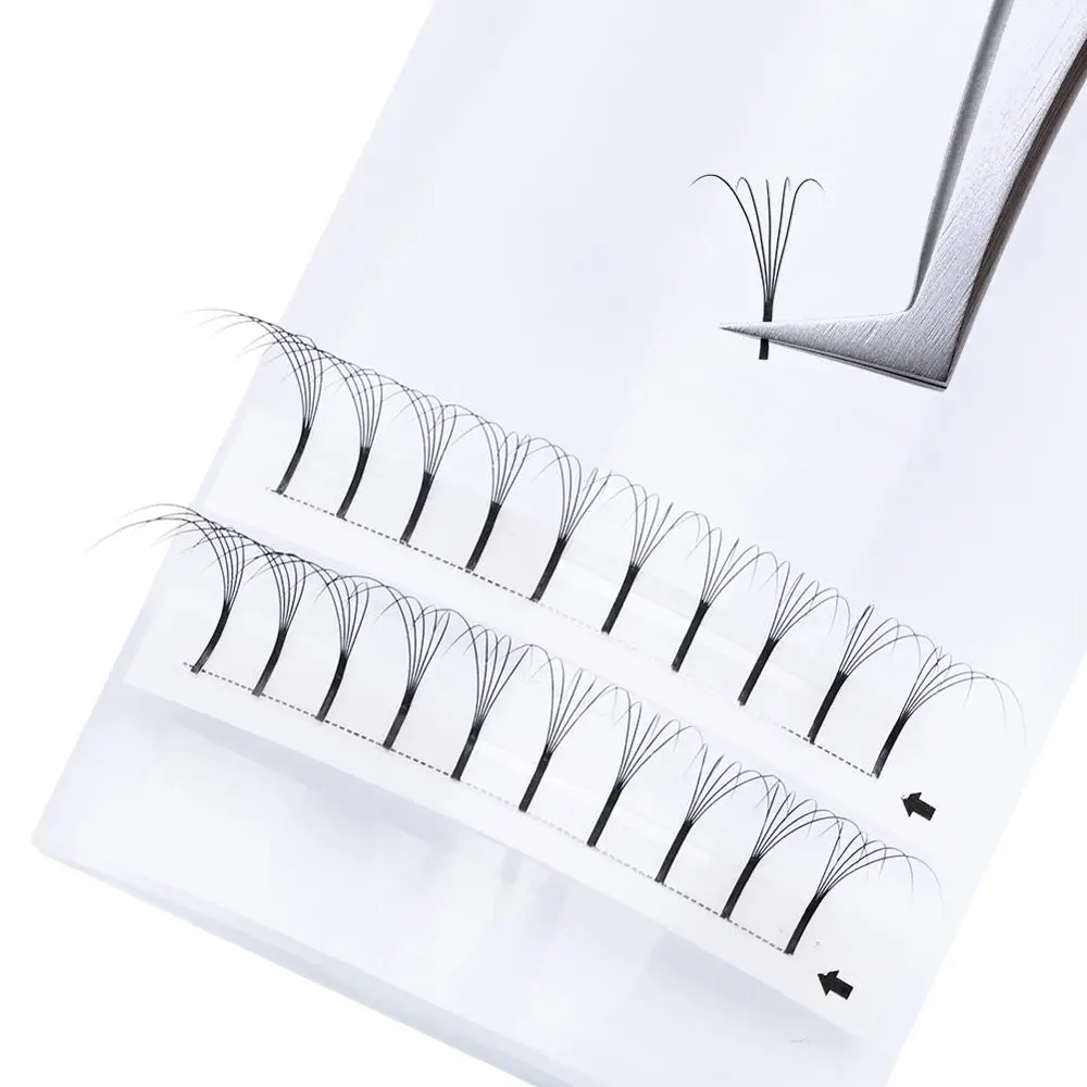 4 чехла/набор отдельные Кластерные ресницы широкие вееры готовый русский объем 3D