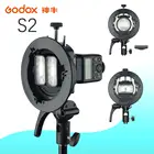 Крепление для вспышки Godox S2 Bowens S-type, держатель для софтбокса Godox V1 V860II AD200 AD400PRO, Вспышка Speedlite, Snoot, в наличии