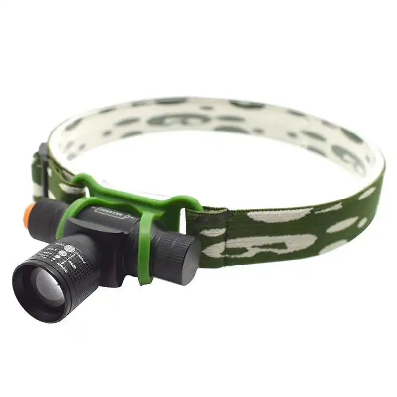 

Forehead Torch Zoom Q5 Led Headlight Waterproof 3-mode Head Lamp Rotate Head Light Running Headlamp with 14500 Battery + Charger