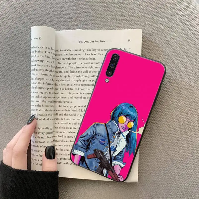 

Sexy girl cool pink cartoon Phone Case For Samsung galaxy S 7 8 9 10 20 edge A 6 10 20 30 50 51 70 note 10 plus
