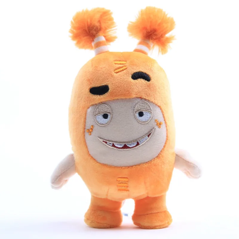 Mu&ntilde;ecos de peluche Oddbods para ni&ntilde;os, mu&ntilde;ecos de juguete suaves de animaci&oacute;n del tesoro del soldado, regalo de Navidad, 18cm, 7 unids/lote-2
