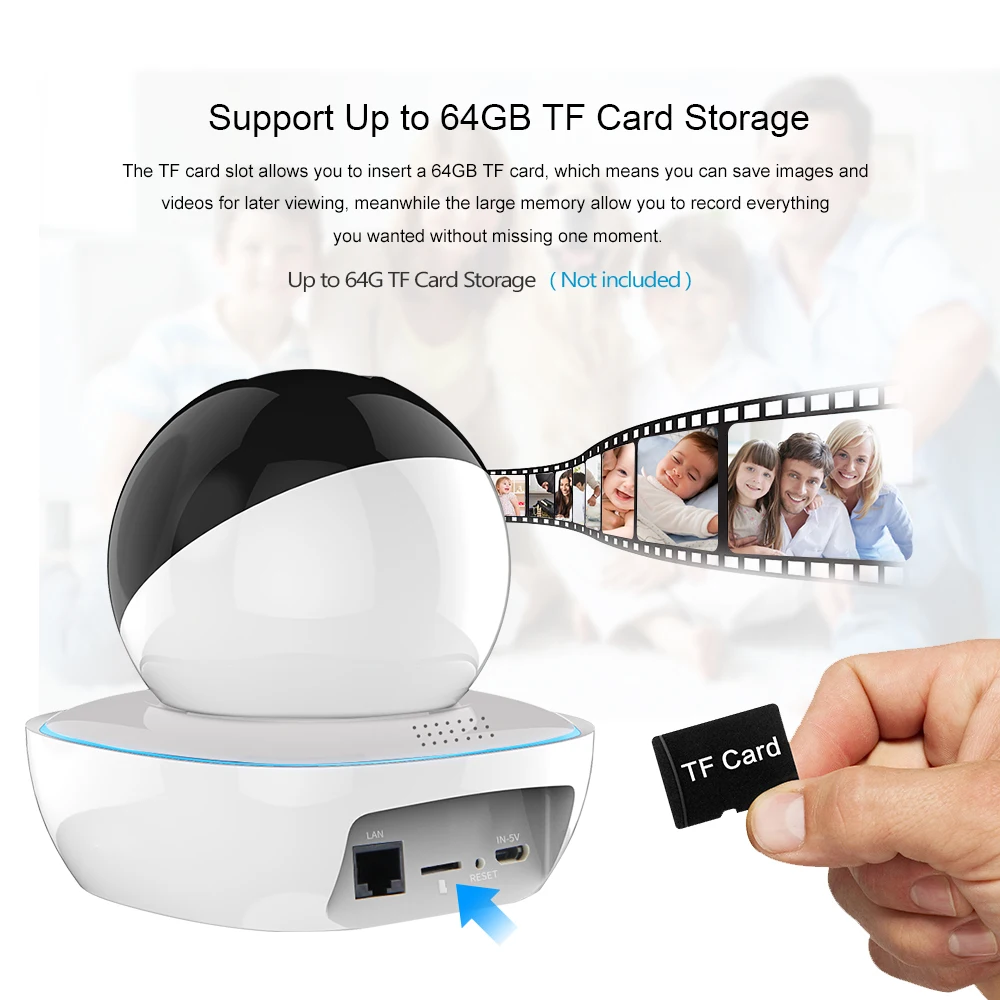 LOOSAFE Крытый безопасности 1080P IP Камера Беспроводной Камеры Скрытого