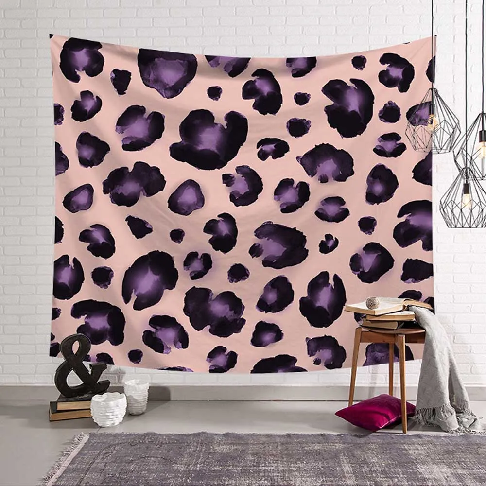 Леопардовое розовое милое пляжное полотенце полиэфирное одеяло коврик для йоги