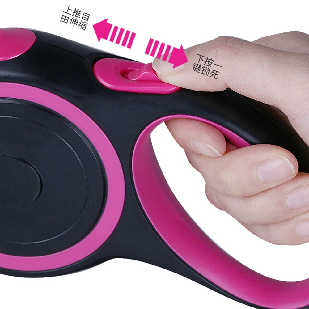 

Automatic telescopic traction rope dog Pet Telescopic Traction Security Lock Flexible Firm Tensile Chain Walking Outdoor Carry