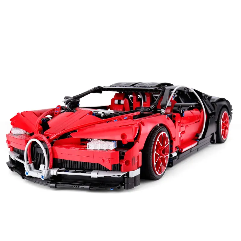 20086 Supercar Bugattis синий \ красный \ черный Technic 42083 3625 шт Chiron модель автомобиля строительные блоки кирпичи игрушки - Цвет: red