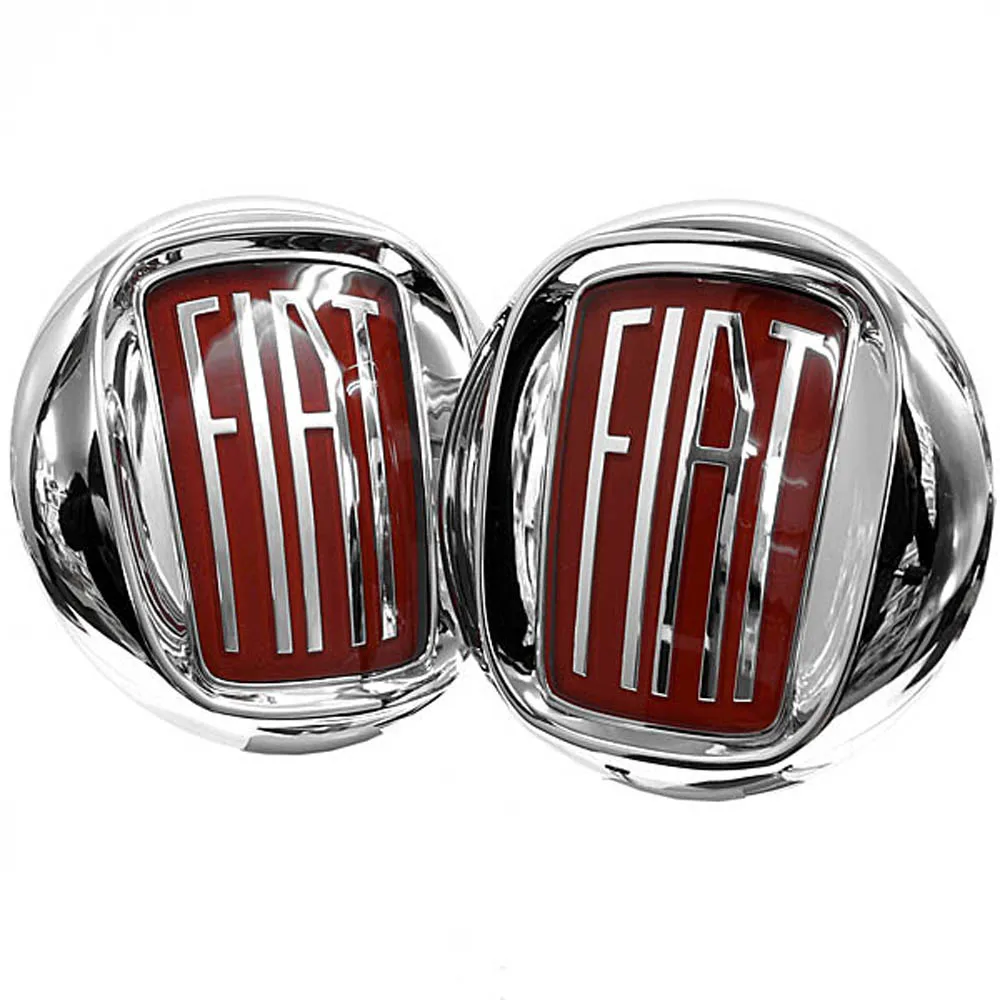 

2pcs/lot Front and Tailgate Emblem Boot Badge Assembly for Fiat 500 Abarth 95mm for Fiat 500 Vintage 57