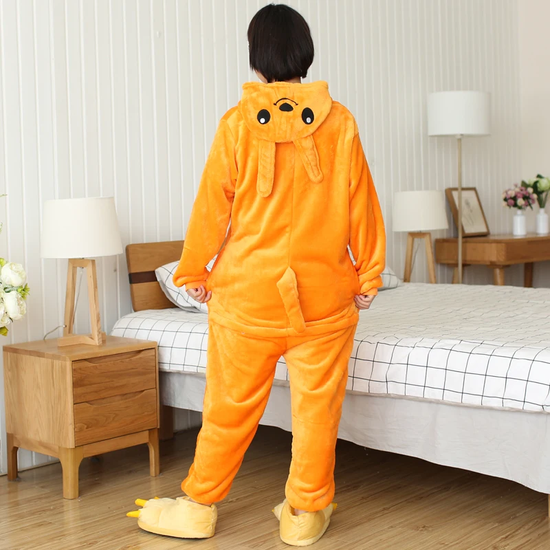 Зимняя Пижама с единорогом Kigurumi Ститч животными ползунки панда для женщин и
