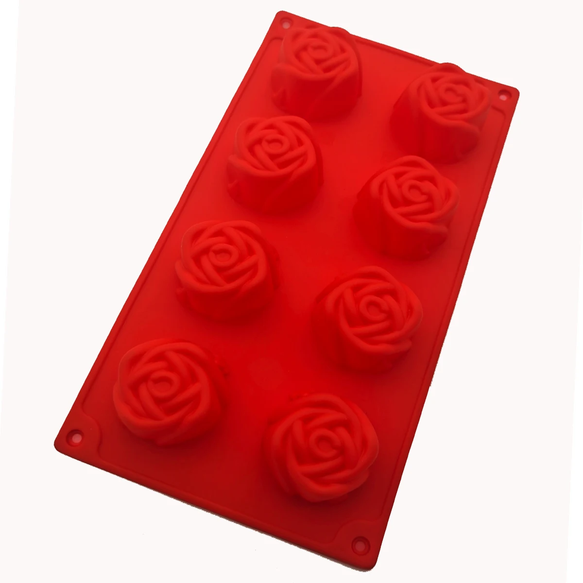Форма для торта в форме цветка розы с 8 отверстиями пористая круглая форма мыла