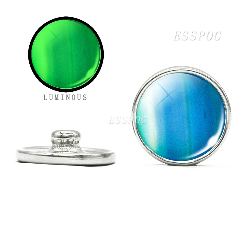 Светящаяся 18 мм солнечная система галактика стекло кабошон Кнопка Юпитер Луна