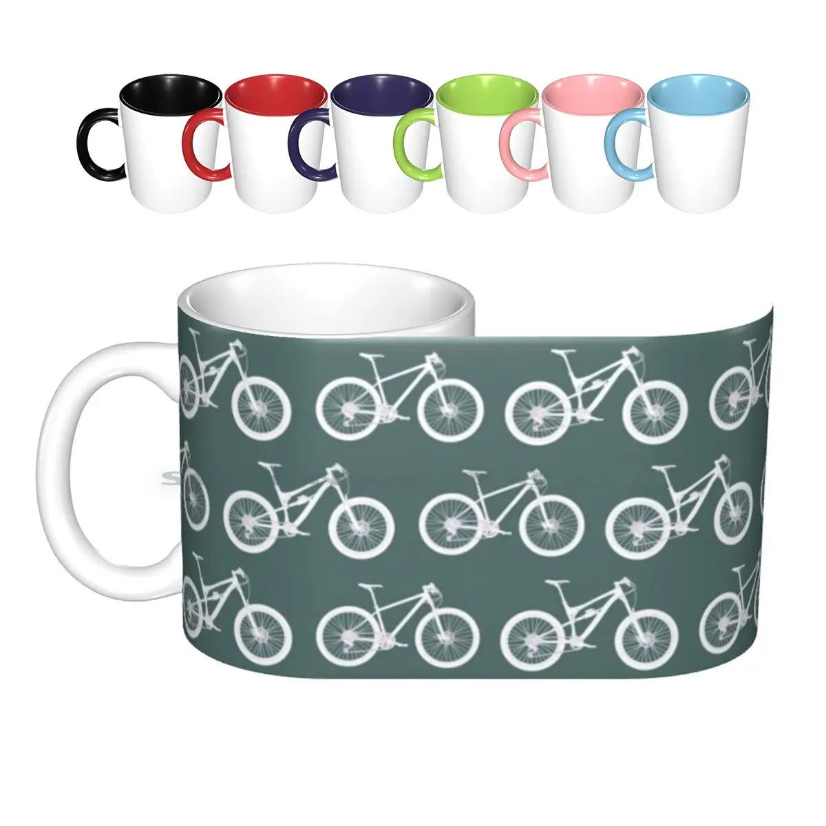 

Керамические кружки с узором для горного велосипеда, кофейные чашки, кружка для молока и чая, для горного велосипеда, горного велосипеда