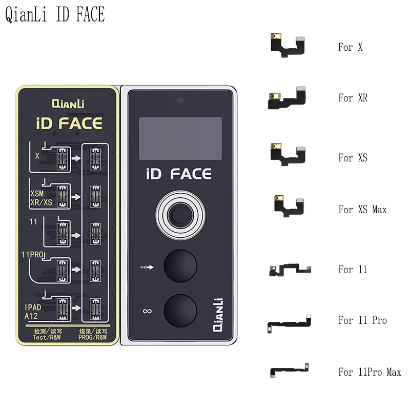 

Qianli ID лица точечно-матричный модуль детектор для iphone 12 11 Pro Max X XS Xsmax XR данные чип чтения и записи для ремонта кабеля приспособление