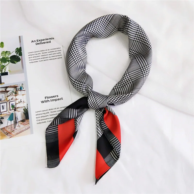 Новые женские шелковые шарфы весна лето сумка шляпа шарф брендовый дизайн