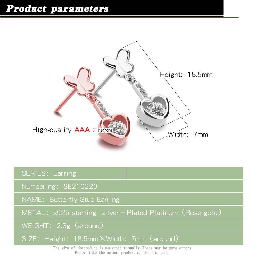 Милые серебряные ювелирные изделия для девочек из стерлингового серебра 925 пробы