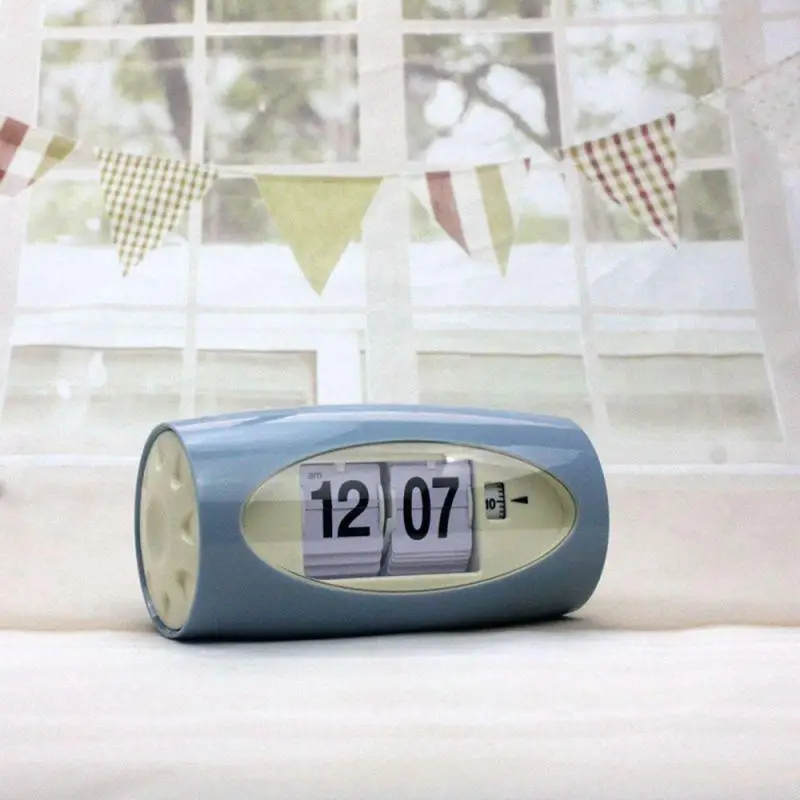 

Creative Home Decor Automatic Page Turning Alarm Clock Simple Clock For Study Public Place Office Bedroom Living Room