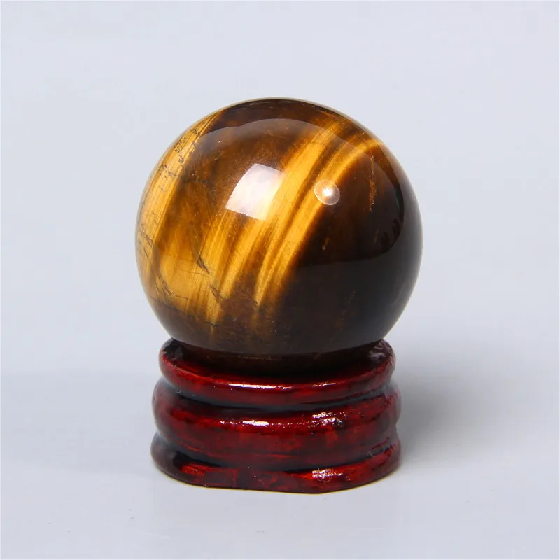 20-50mm натуральный тигровый глаз аметистами обсидиановый кристалл шар стенд