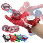 Тройной перчатка с супергероями Marvel, реквизит, Капитан Америка, Человек-паук, Халк, Железный человек, косплей, крутой подарок, пусковое устройство для детей