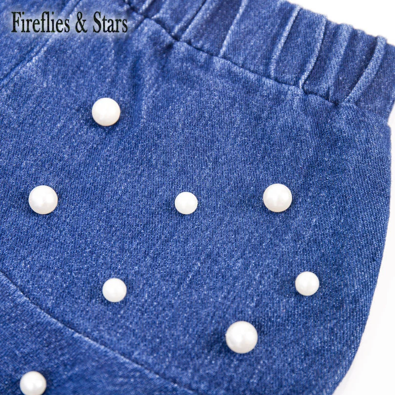 Летняя джинсовая юбка для девочек детская детские юбки модные низы с бахромой