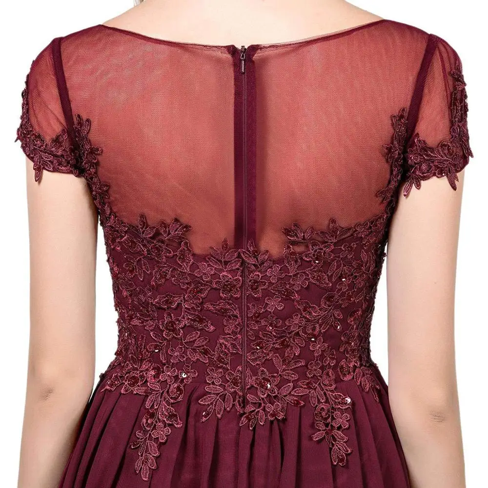 

Lace Slim Long evening dress Fashion Nail Bead Chiffon Prom Dresses Elegant Prom Gown Long Vestidos De Fiesta For Wedding Party