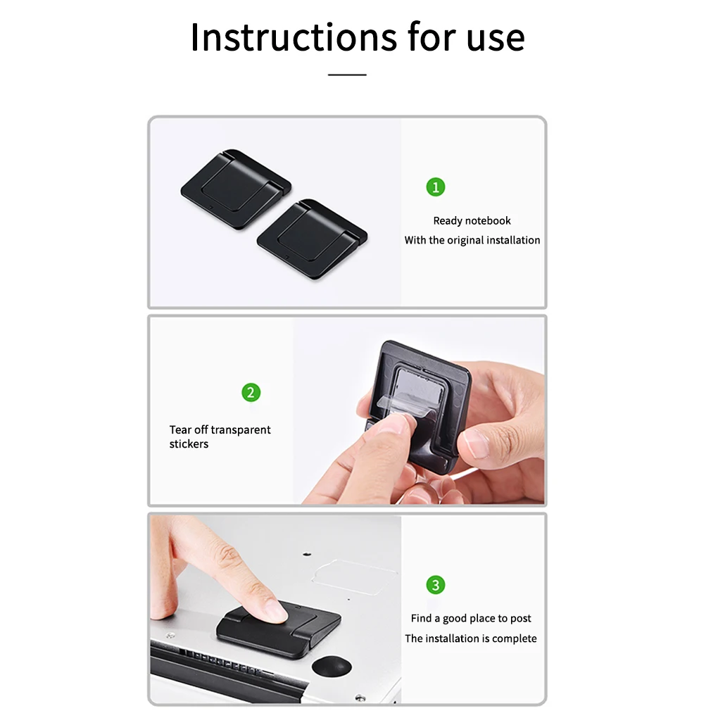 Mini Portable Invisible Laptop Holder Adjustable Cooling Stand Foldable Multi-Function 1Pair Accessories For Notebook | Автомобили и