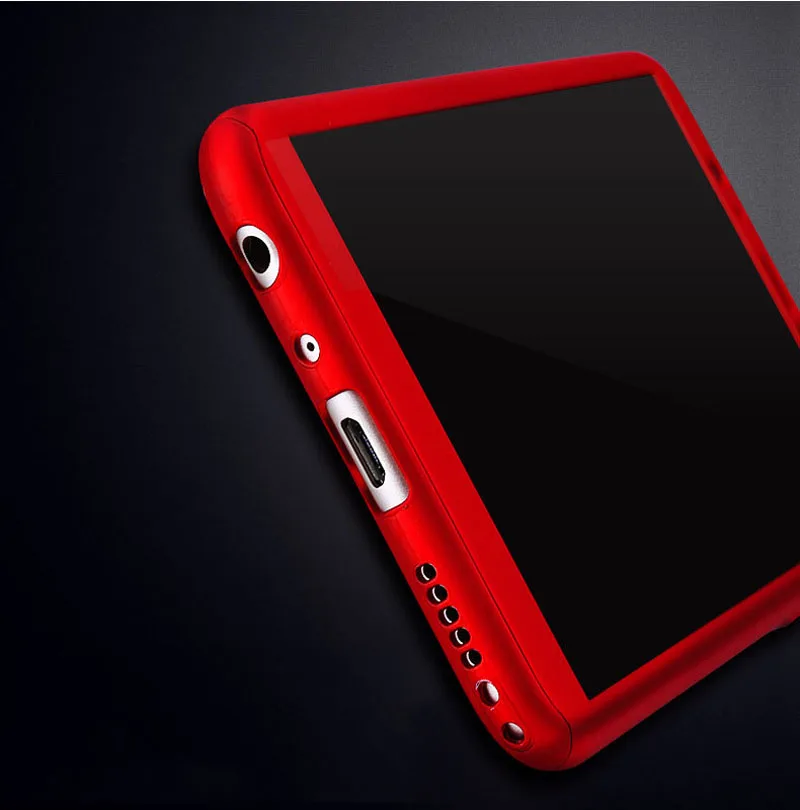 YSW For Huawei P Smart Case 360 Degree Full Cover Protection Hard PC with Tempered Glass Film | Мобильные телефоны и