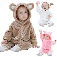 polar fleece jumpsuit infant newborn autumn rompers baby winter flannel bear long sleeve romper funny baby winter clothes 0 24m