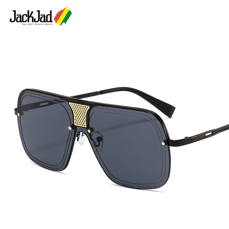 

JackJad 2020 Fashion Cool Semi-Rimless Square Endurance Style Sunglasses Men Popular Brand Design Sun Glasses Oculos De Sol 2041