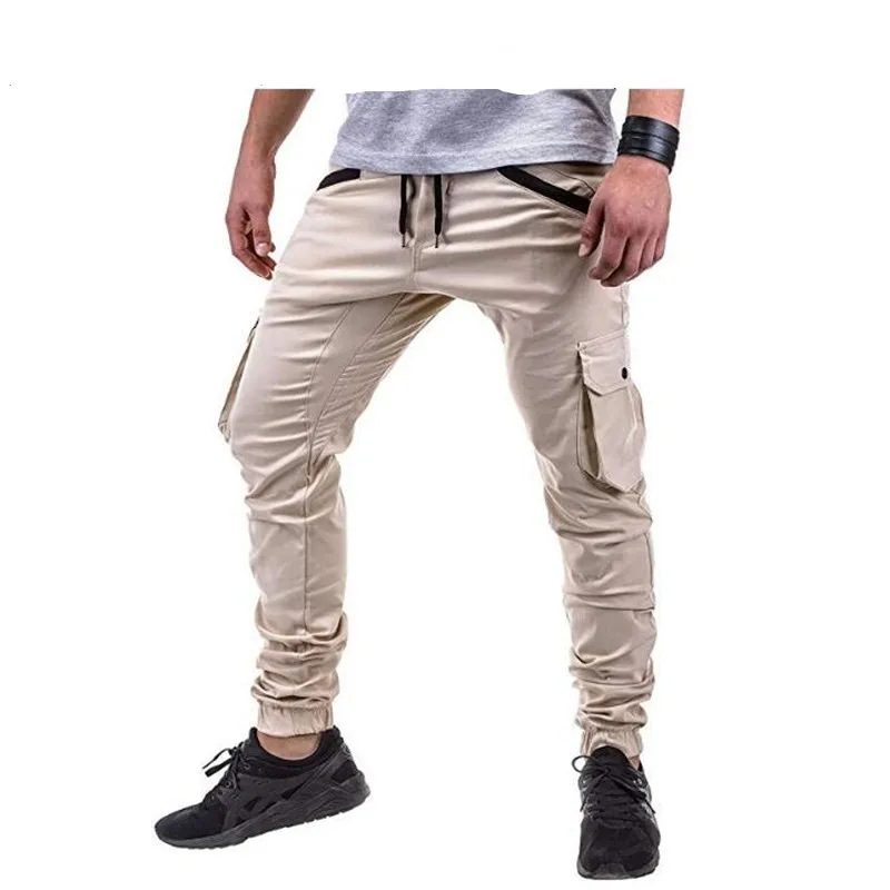 Мужские рабочие брюки с несколькими карманами мужские тканые повседневные штаны