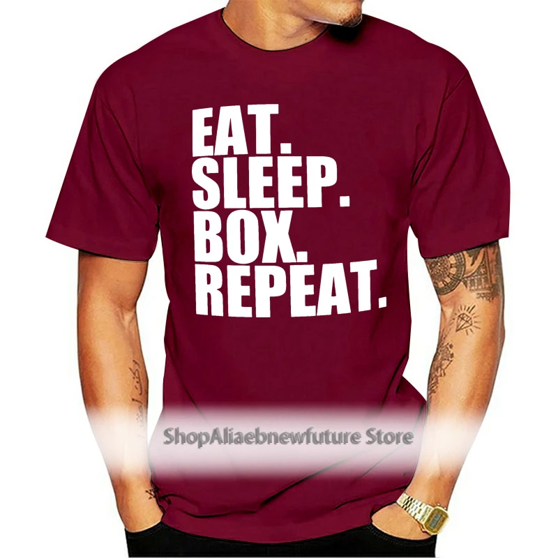 

1Tee Mens Eat Sleep Box Repeat T-Shirt